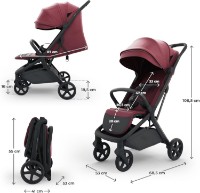 Carucior Kinderkraft Nubi 3 Dark Ruby (KSNUBI03BRG0000) imaginea #6 — magazin online Desire.md