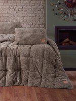 Lenjerie de pat Cotton Box Double Plush Duvet Beige
