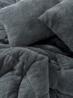 Lenjerie de pat Cotton Box Double Plush Duvet Grey imaginea #2 — magazin online Desire.md