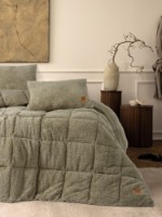 Lenjerie de pat Cotton Box Double Plush Duvet Stone