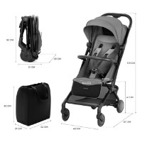 Carucior Kinderkraft Pilot 2 Platinum (KSPILO02GRY0000) imaginea #6 — magazin online Desire.md