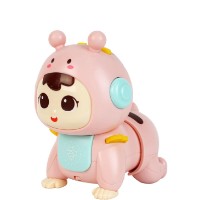 Jucarii interactive Huanger Crawling Baby Pink (HE0708)