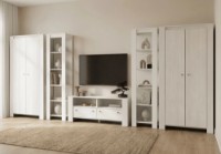 Тумба под ТВ Fabrik Home Belfort 1205*425*500mm белый ясень фото №3 — интернет-магазин Desire.md