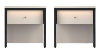 Noptieră Fabrik Home Clay 400x410x400mm (c подсветкой) 2pcs Кашемир imaginea #1 — magazin online Desire.md