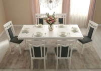 Masă pentru bucătărie Fabrik Home Elegance Rectangular White imaginea #3 — magazin online Desire.md