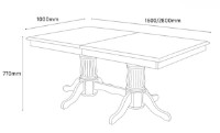 Masă pentru bucătărie Fabrik Home Elegance Rectangular White imaginea #5 — magazin online Desire.md