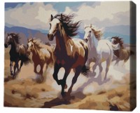 Tablou pe numere Brushme Табун лошадей 40x50cm (MG0019FC)