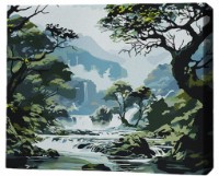 Tablou pe numere Brushme Тайна зелёного леса 40x50cm (MG0016FC)