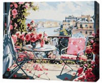 Tablou pe numere Brushme Утро на террасе 30x40cm (RMG0020FC)