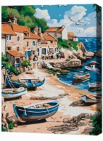 Tablou pe numere Brushme Уютная гавань 30x40cm (RMG0013FC)