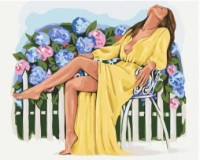 Tablou pe numere Brushme Liniste inflorita 40x50cm (BS54282)