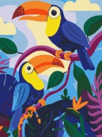 Tablou pe numere Brushme Soapta tropicelor 30x40cm (RBS1051)