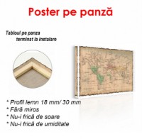 Pictură ArtShop Old-style World Map 90x60cm (PCM75-P-L) imaginea #2 — magazin online Desire.md