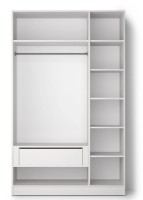 Шкаф Fabrik Home Hardy 3 двери Белый Мат/МДФ фото №4 — интернет-магазин Desire.md
