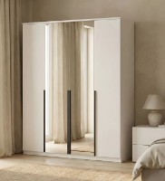 Шкаф Fabrik Home Linia 1600 (Зеркала до пола) белый ясень