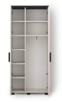 Шкаф Fabrik Home Melburn850 854x1900x440mm Кашемир фото №2 — интернет-магазин Desire.md