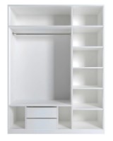 Шкаф Fabrik Home Mezzo 1500  белый ясень фото №4 — интернет-магазин Desire.md