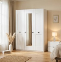 Шкаф Fabrik Home Mezzo 1500 Mirror белый ясень