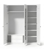 Шкаф Fabrik Home Mezzo 1500 Mirror белый ясень фото №3 — интернет-магазин Desire.md