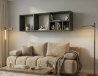 Настенная полка Fabrik Home Small 6 Антрацит фото №2 — интернет-магазин Desire.md