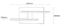 Raft de perete Fabrik Home Small 8 Антрацит imaginea #3 — magazin online Desire.md