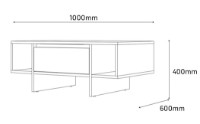 Măsuţă cafea Fabrik Home Talin 100x40x60m Cashmere imaginea #3 — magazin online Desire.md
