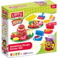 Set pentru modelare Lets Dinner 5x75g 16pcs (L8495)