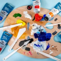 Set de instrumente Mont Marte Plastic Palette Knife Set 5pcs (MAPK0001) imaginea #4 — magazin online Desire.md