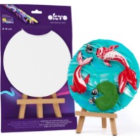 Bază rotundă cu mini-șevalet OKTO Clay 16cm (15007)