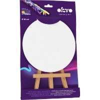 Bază rotundă cu mini-șevalet OKTO Clay 16cm (15007) imaginea #2 — magazin online Desire.md