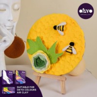 Bază rotundă cu mini-șevalet OKTO Clay 16cm (15007) imaginea #4 — magazin online Desire.md