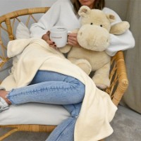 Pătură Histoire d'Ours 100x140cm + Hipo Toys 45cm (HO3285) imaginea #2 — magazin online Desire.md