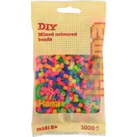 Mozaic Hama 1000pcs Neon Mixed Coloured (207-51)