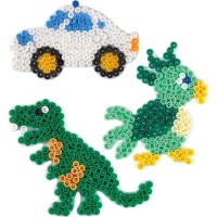 Planșete pentru mozaic Hama Car, Parrot & Dinosaur 3pcs (4573) imaginea #2 — magazin online Desire.md