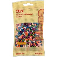 Mozaic Hama 1000pcs Neon Mixed Coloured (207-58)