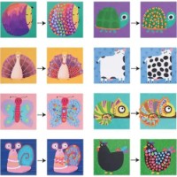 Mozaic Tooky Toy Foam Stickers Animals 991pcs (LT124)