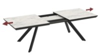 Masă pentru bucătărie Magnusplus Corin 100x200/278 marmo imaginea #2 — magazin online Desire.md
