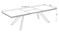 Masă pentru bucătărie Magnusplus Corin 100x200/278 marmo imaginea #6 — magazin online Desire.md