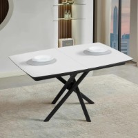 Masă pentru bucătărie Magnusplus Katrin 90x138/178 Senkron white imaginea #6 — magazin online Desire.md
