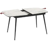 Masă pentru bucătărie Magnusplus Yense 125 80x125/164 Marmo imaginea #7 — magazin online Desire.md