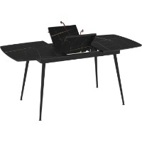 Masă pentru bucătărie Magnusplus Yense 125 80x125/164 Sonata high gloss imaginea #2 — magazin online Desire.md