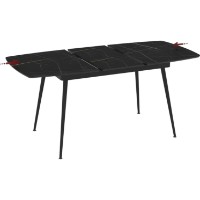 Masă pentru bucătărie Magnusplus Yense 125 80x125/164 Sonata high gloss imaginea #3 — magazin online Desire.md