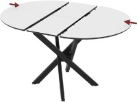 Masă pentru bucătărie Magnusplus Ruta 95x95/125 Senkron white imaginea #5 — magazin online Desire.md