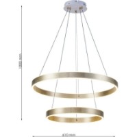 Lustră Flitz Leuchten Helix WH/GD FL6034-2P imaginea #3 — magazin online Desire.md