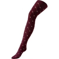 Colanți pentru copii Boy&Girl Geometry 128-134cm Marsala (17488)