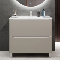 Dulap pentru lavoar Bayro Bergamo Allegro 1000 Light Grey (126102)