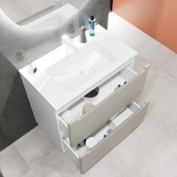 Dulap pentru lavoar Bayro Bergamo Allegro 1000 Light Grey (126102) imaginea #2 — magazin online Desire.md