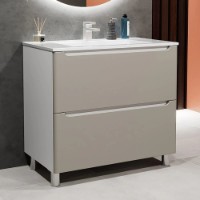 Dulap pentru lavoar Bayro Bergamo Allegro 1000 Light Grey (126102) imaginea #3 — magazin online Desire.md