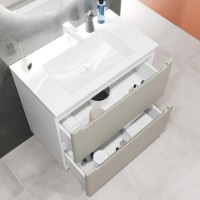 Dulap pentru lavoar Bayro Bergamo Allegro 800 Light Grey (126103) imaginea #3 — magazin online Desire.md
