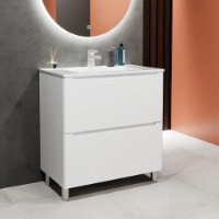 Dulap pentru lavoar Bayro Bergamo Allegro 800 White Matte (126104) imaginea #4 — magazin online Desire.md